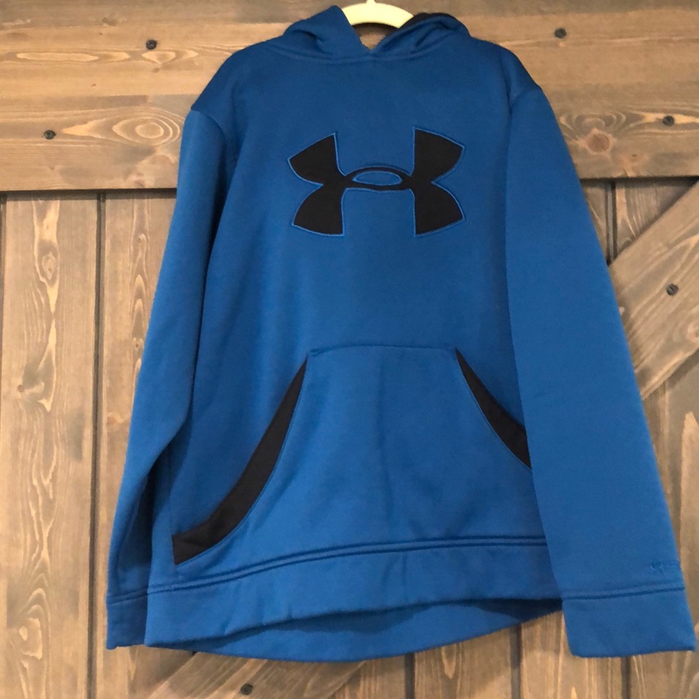 EUC Under Armour Hooded Sweatshirt Youth Medium